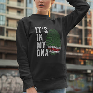 It's In My DNA - Chechen Republic of Ichkeria Flag Sweatshirt Black / S