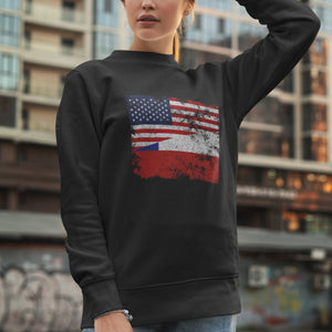 Chile USA Flag Sweatshirt