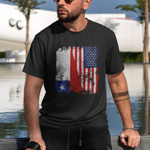 Chile USA Flag - Half American T-Shirt