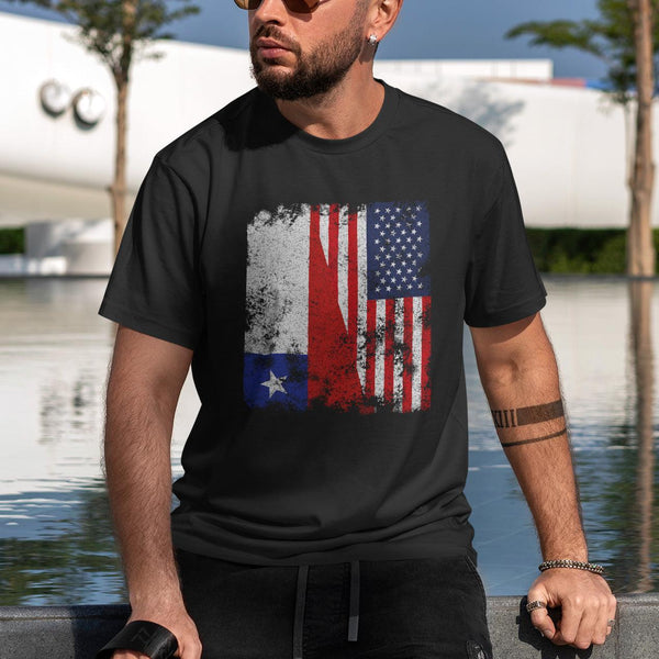 Chile USA Flag - Half American T-Shirt