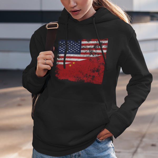 China USA Flag Hoodie
