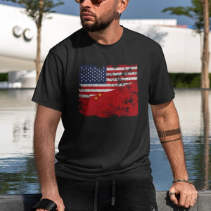 China USA Flag T-Shirt