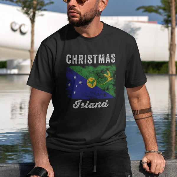 Christmas Island Flag Distressed T-Shirt