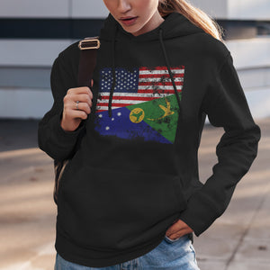 Christmas Island USA Flag Hoodie