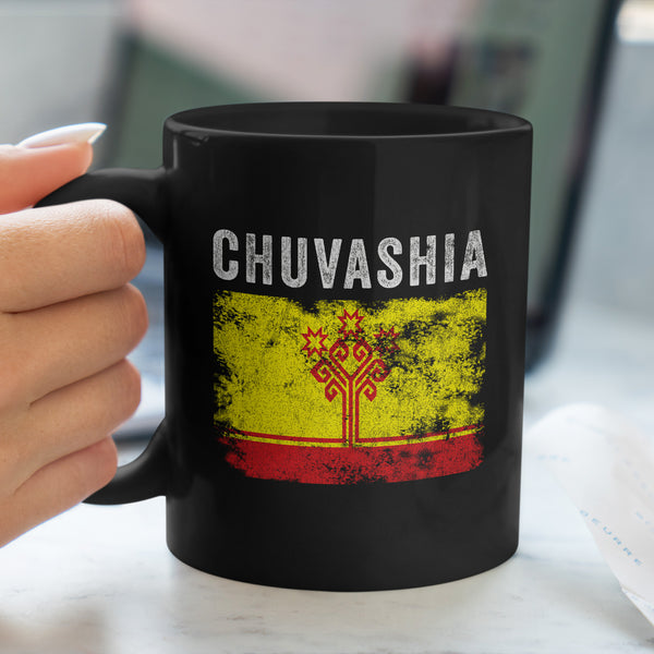 Chuvashia Flag Distressed - Chuvash Flag Mug
