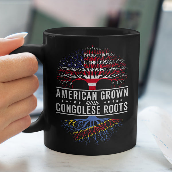 American Grown Congolese Roots Flag Mug