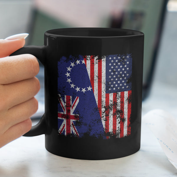 Cook Islands USA Flag - Half American Mug