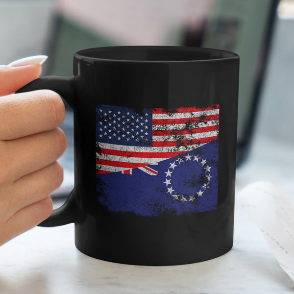 Cook Islands USA Flag Mug