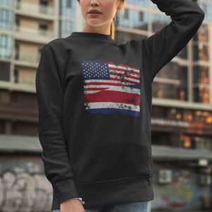 Costa Rica USA Flag Sweatshirt