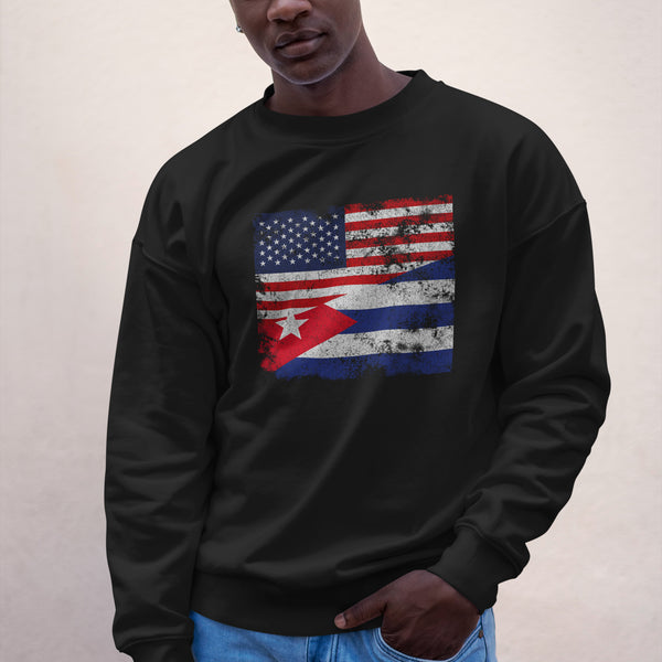 Cuba USA Flag Sweatshirt