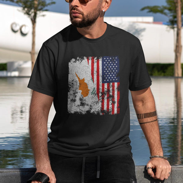 Cyprus 1960-2006 USA Flag T-Shirt