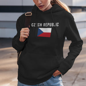 Tjekkiet Flag Hoodie