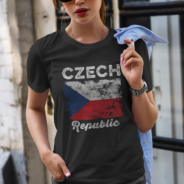 Czech Republic Flag Vintage - Czech Flag T-Shirt