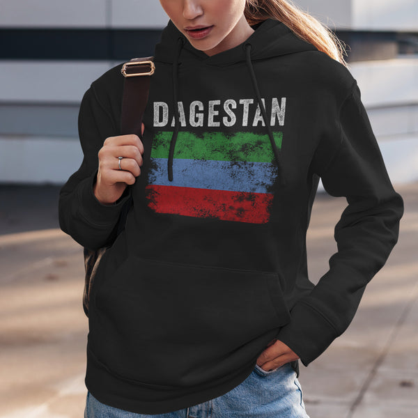 Dagestan Flag Distressed - Dagestan Flag Hoodie