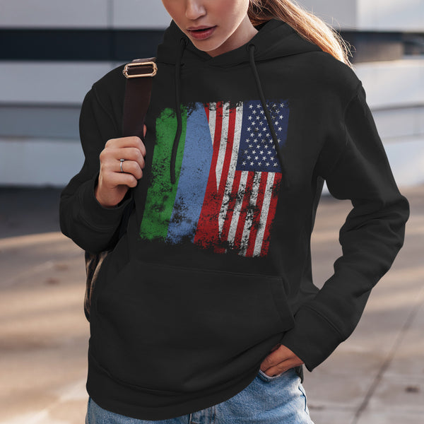 Dagestan USA Flag - Half American Hoodie