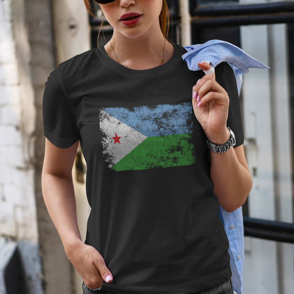 Áo thun có hình cờ Djibouti