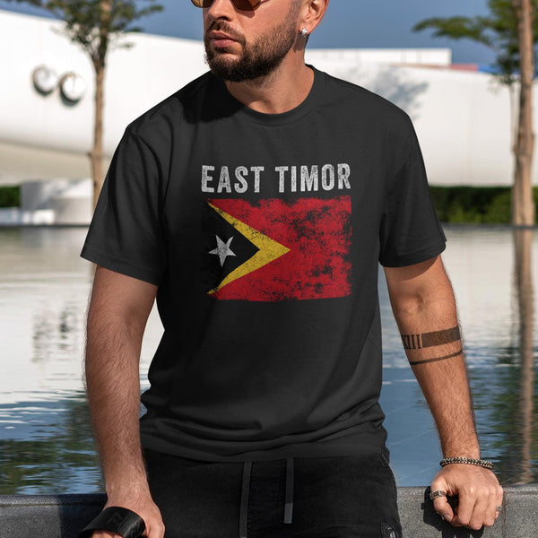 East Timor Flag Distressed Timorese Flag T-Shirt