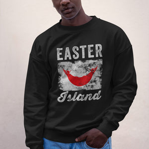 Easter Island Flag Vintage Rapa Nui Flag Sweatshirt