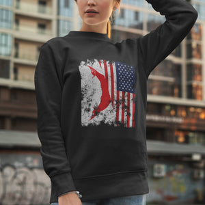 Easter Island USA Flag - Half American Sweatshirt