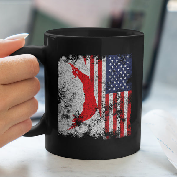 Easter Island USA Flag - Half American Mug
