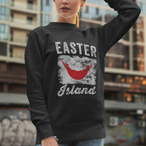 Easter Island Flag Vintage Rapa Nui Flag Sweatshirt