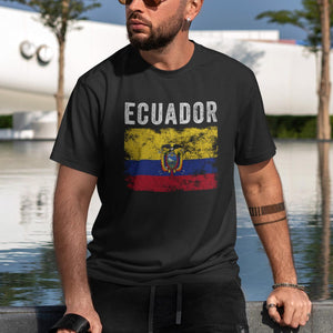 Ecuador Flag Distressed Ecuadorian Flag T-Shirt