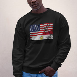 Egypt USA Flag Sweatshirt