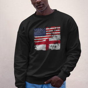 England USA Flag Sweatshirt