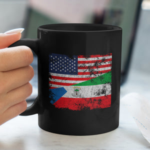 Equatorial Guinea USA Flag Mug