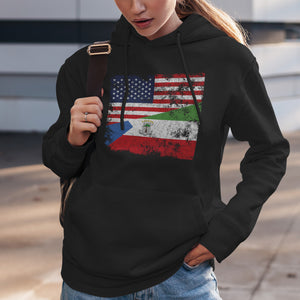 Equatorial Guinea USA Flag Hoodie