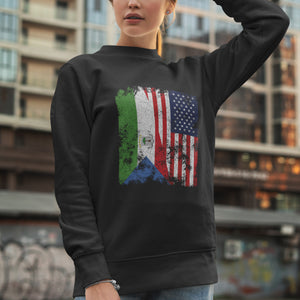 Equatorial Guinea USA Flag Half American Sweatshirt