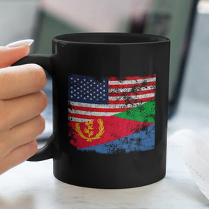Eritrea USA Flag Mug