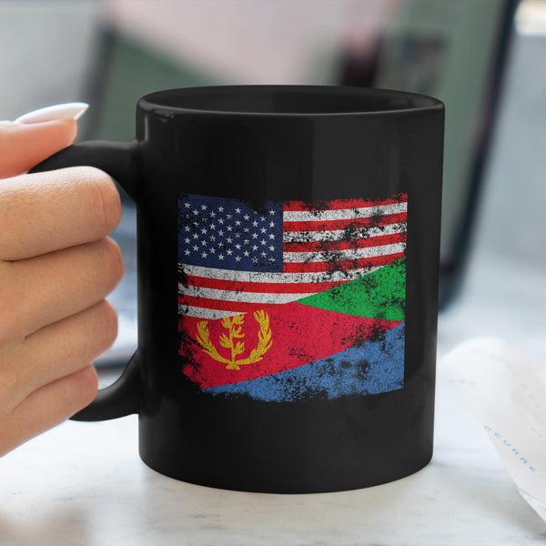 Eritrea USA Flag Mug