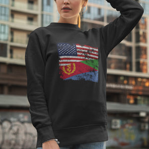 Eritrea USA Flag Sweatshirt