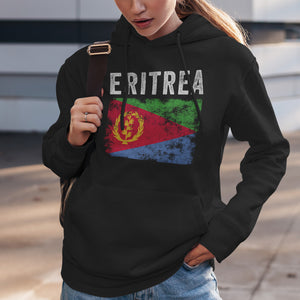 Eritrea Flag Distressed - Eritrean Flag Hoodie