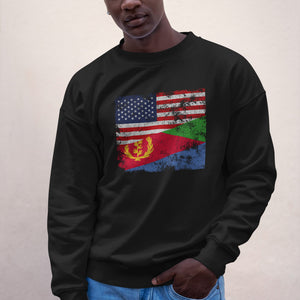 Eritrea USA Flag Sweatshirt