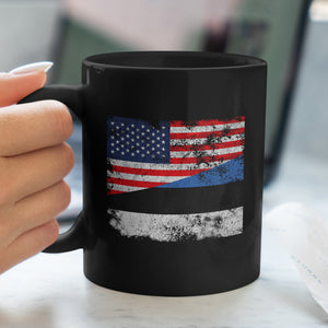Estonia USA Flag Mug