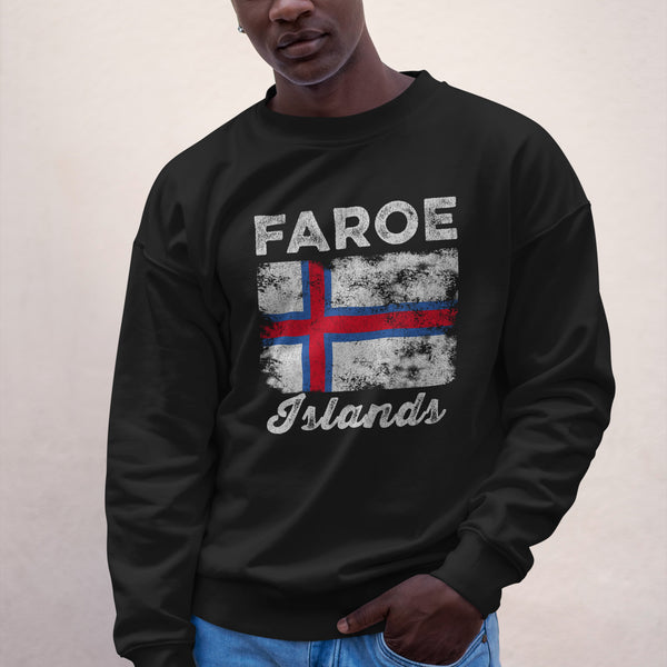 Faroe Islands Flag Vintage Faroese Flag Sweatshirt