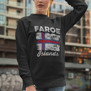 Faroe Islands Flag Vintage Faroese Flag Sweatshirt