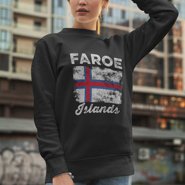 Faroe Islands Flag Vintage Faroese Flag Sweatshirt