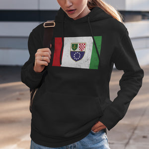 Hoodie mit Flagge der Föderation Bosnien und Herzegowina