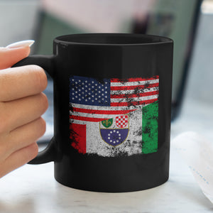 Federation of Bosnia and Herzegovina USA Flag Mug
