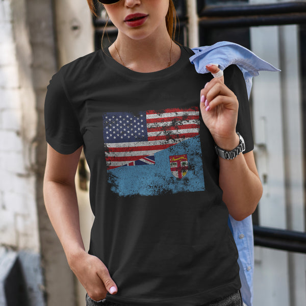 Fiji USA Flag T-Shirt