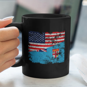 Fiji USA Flag Mug