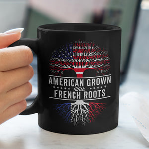 American Grown French Roots Flag Mug