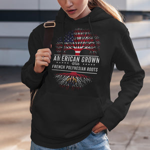 American Grown French Polynesian Roots Hoodie