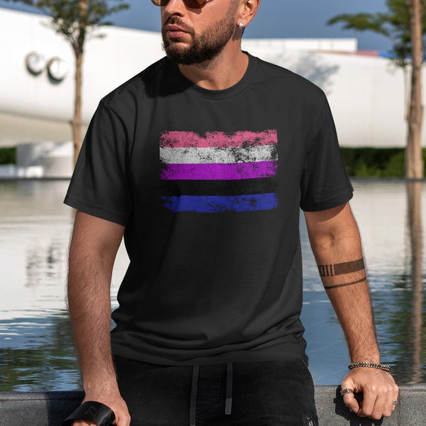 Genderfluid Flag - LGBT+ T-Shirt