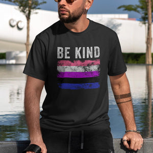 Be Kind Genderfluid Flag - LGBT+ T-Shirt