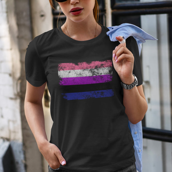 Genderfluid Flag - LGBT+ T-Shirt