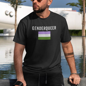 Genderqueer Flag - LGBT+ T-Shirt